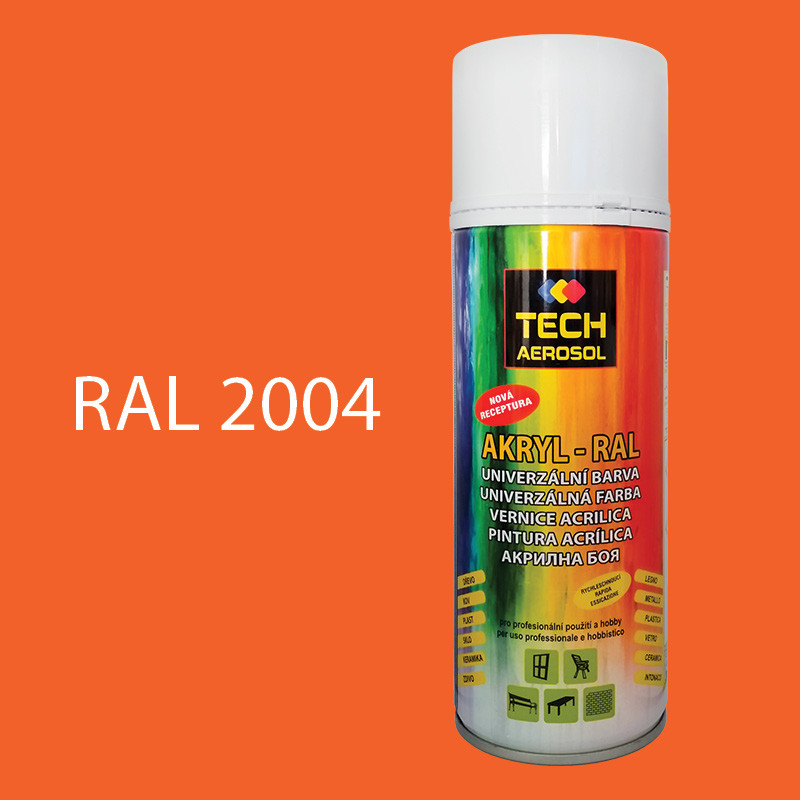 Barva ve spreji akrylová TECH RAL 2004 400 ml