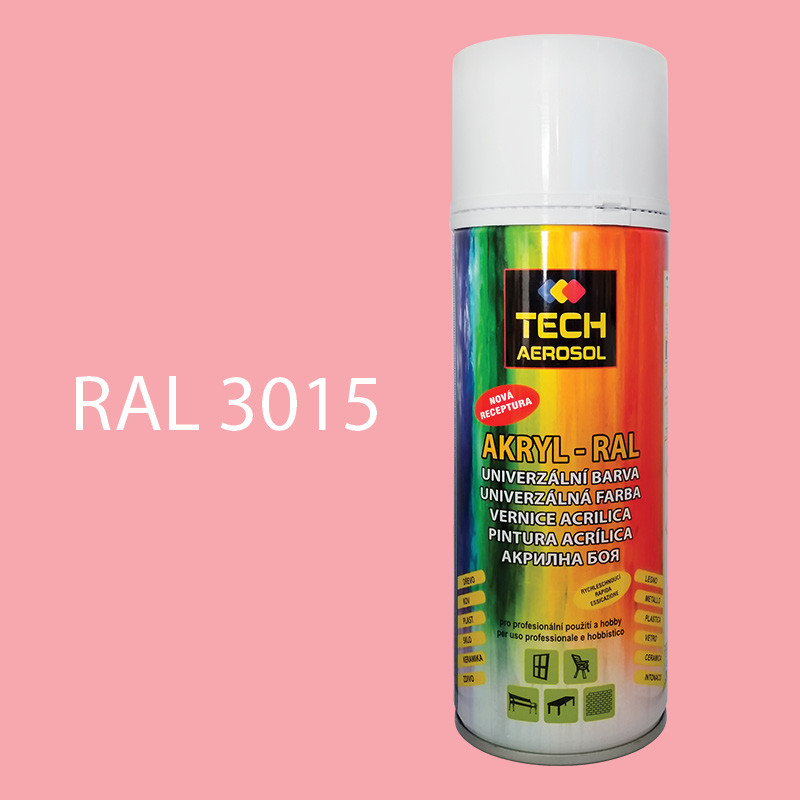 Barva ve spreji akrylová TECH RAL 3015 400 ml