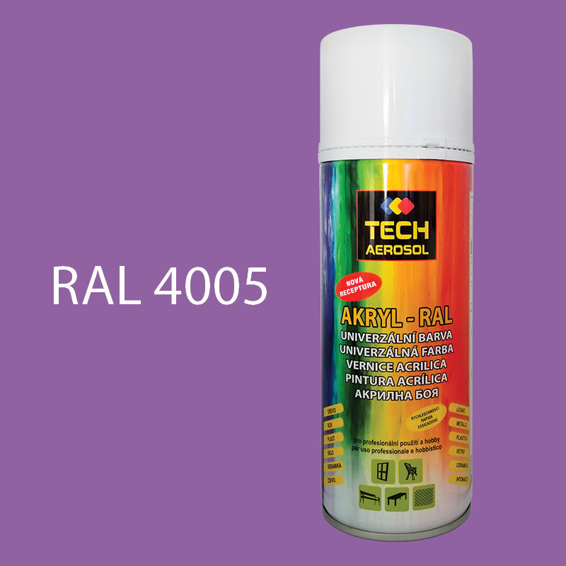 Barva ve spreji akrylová TECH RAL 4005 400 ml