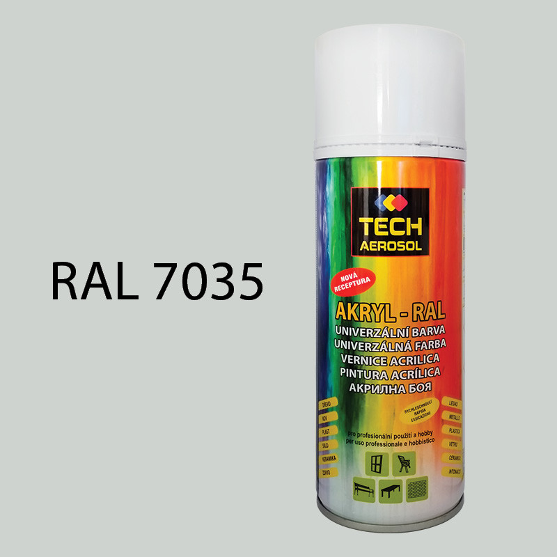Barva ve spreji akrylová TECH RAL 7035 400 ml