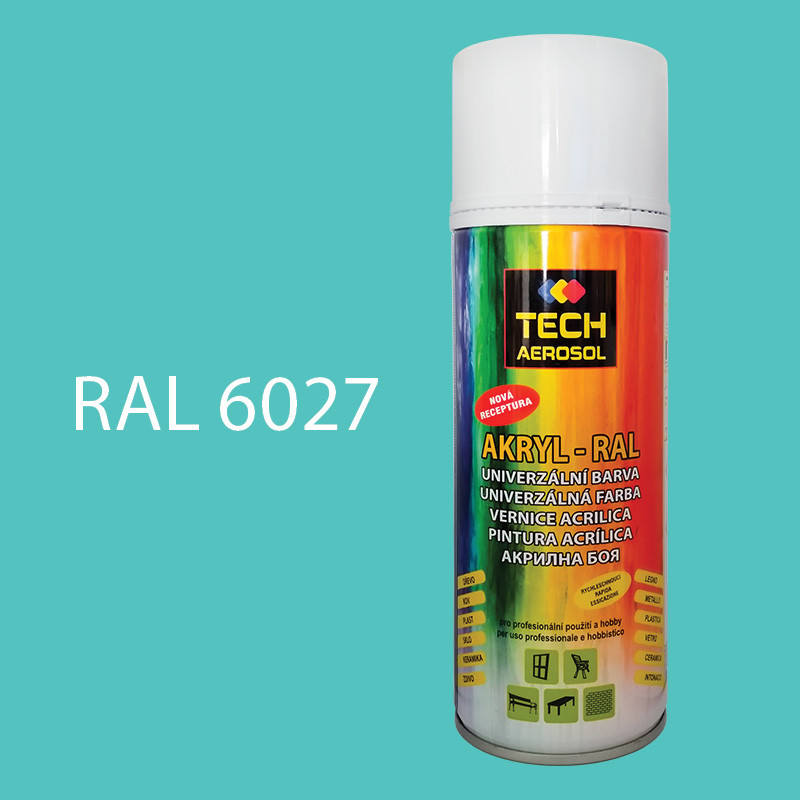 Barva ve spreji akrylová TECH RAL 6027 400 ml