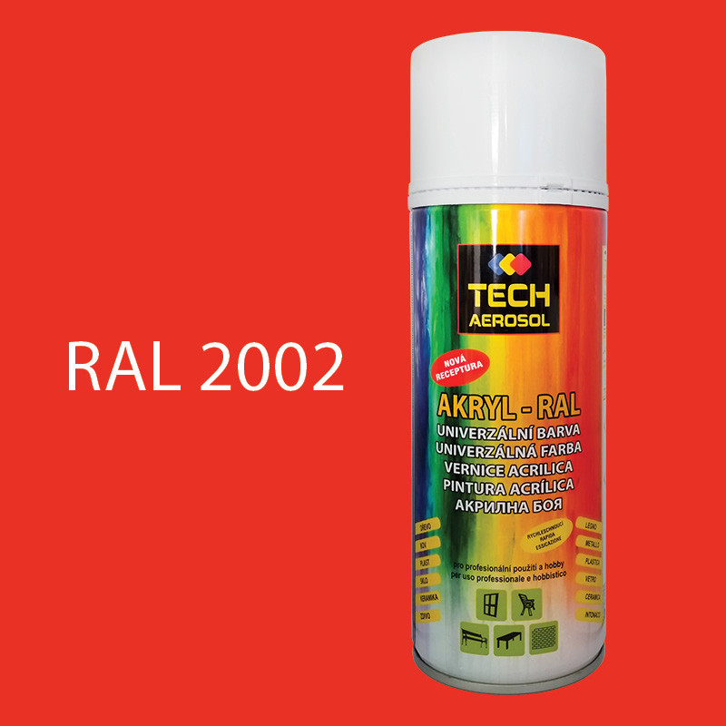 Barva ve spreji akrylová TECH RAL 2002 400 ml