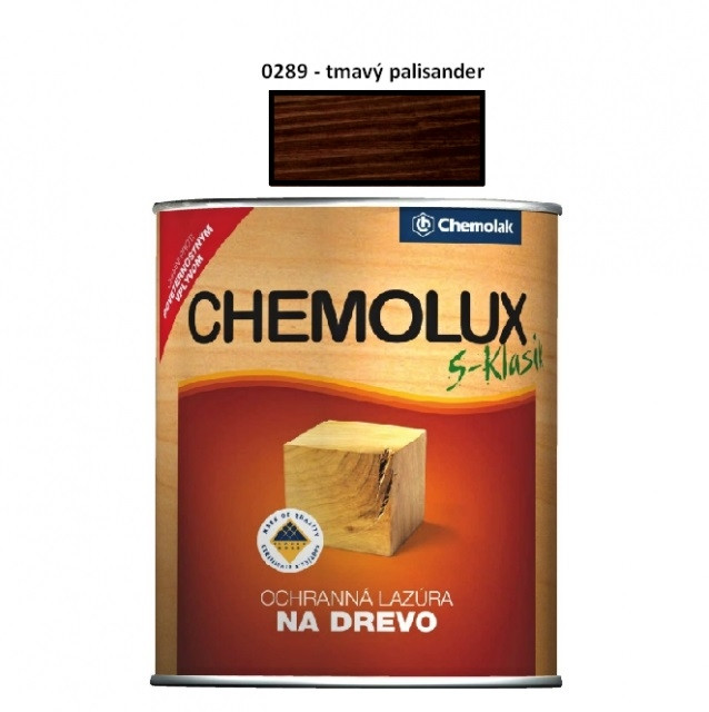 Lazura na døevo Chemolux klasik 0,75L /0289 (tmavý palisandr)
