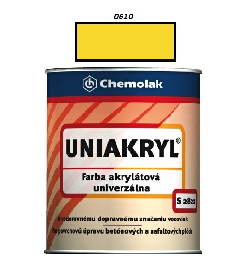 Barva na beton Uniakryl 5 kg /0610 (žlutá)