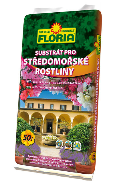 Substrát na støedomoøské rostliny Floria 50 l