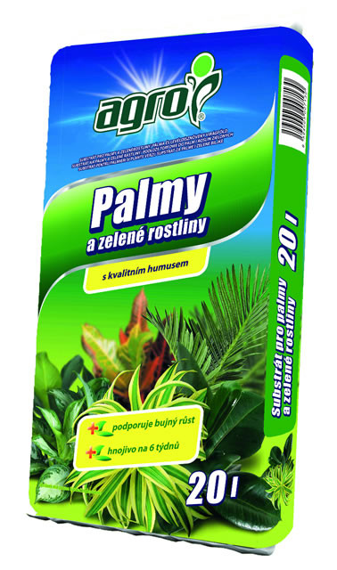 Substrát na palmy a zelené rostliny Agro 20 l
