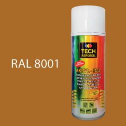 Barva ve spreji akrylov TECH RAL 8001 400 ml