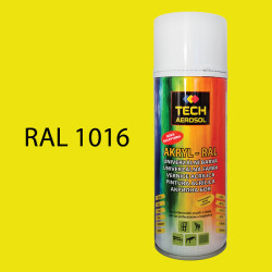 Barva ve spreji akrylová TECH RAL 1016 400 ml