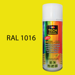 Barva ve spreji akrylov TECH RAL 1016 leskl 400 ml