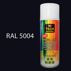 Barva ve spreji akrylov TECH RAL 5004 400 ml