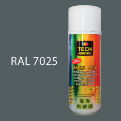 Barva ve spreji akrylov TECH RAL 7025 400 ml