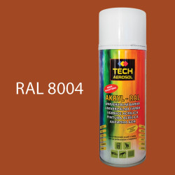Barva ve spreji akrylov TECH RAL 8004 400 ml