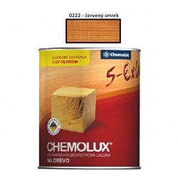 Lazura na devo Chemolux Extra 0,75 L /0222 (erven smrk)