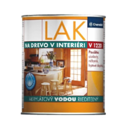 Lak na devo vnitn V 1220 akryltov vodou editeln LESKL 0,6 l