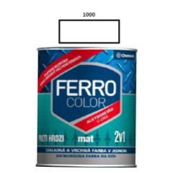 Barva na kov Ferro Color mat/1000 0,75L (bílá)