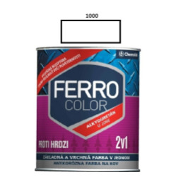 Barva na kov Ferro Color pololesk/1000 0,75 L (bílá)