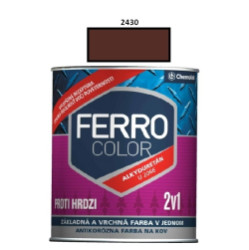 Barva na kov Ferro Color pololesk/2430 0,75 L (hnìdá)