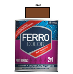 Barva na kov Ferro Color pololesk/8440 0,75L (èerveno hnìdá)