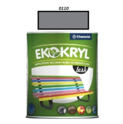 Barva Ekokryl Lesk 0110 (šedá tmavá) 0,6 l