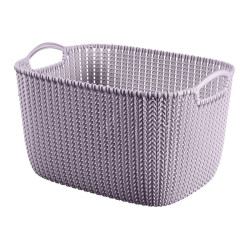 Kok plastov L 40 x 30 cm KNIT fialov