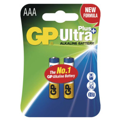 Baterie alkalické GP Ultra Plus LR03 AAA / 2 ks (B17112)