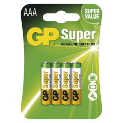 Baterie alkalické GP Super LR03 AAA / 5+5ks (B1311G)