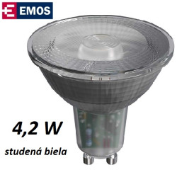 LED žárovka EMOS Classic Spot 4W STUDENÁ BÍLÁ GU10 (ZQ8335)