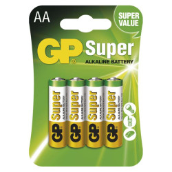 Baterie alkalické GP Super LR6 AA (B1321)