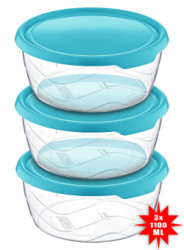 Ndoba skladovac kulat sada 3ks (3*1100 ml)