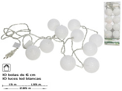 Svteln etz 10 blch led kuliek 6cm 1,5+1,3 m