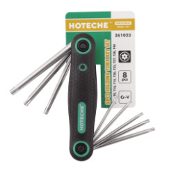 Sada torxovch kl v plastovm drku 8-dln HT261023