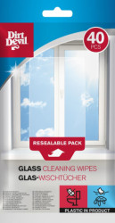 Ubrousky �ist�c� na sklo DIRT DEVIL 18x20cm 40ks