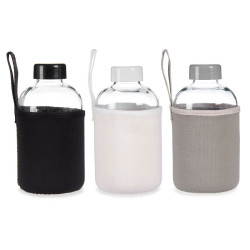 L�hev sklen�n� 600ml neoprenov� obal 3 druhy