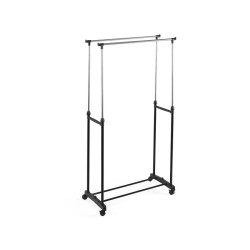 Stojan na oble�en� na kole�k�ch dvojit� 160 cm