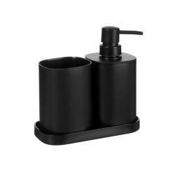 Sada koupelnov� plastov� �ern� 3ks