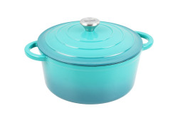 Kastrol smaltovan� Cast Iron s poklic� 22 x 9,5 cm BS11320