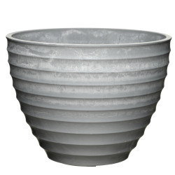 Kv�tin�� plastov� Darwin 26 cm, sv�tl� cement