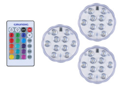 LED sv�tlo IP65 3 ks s ovl�d�n�m RGB