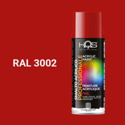 Barva ve spreji akrylov HQS RAL 3002 leskl 400ml