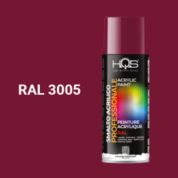 Barva ve spreji akrylov HQS RAL 3005 leskl 400ml
