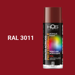 Barva ve spreji akrylov HQS RAL 3011 leskl 400ml