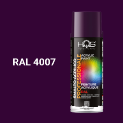 Barva ve spreji akrylov HQS RAL 4007 leskl 400ml