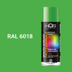 Barva ve spreji akrylov HQS RAL 6018 leskl 400ml