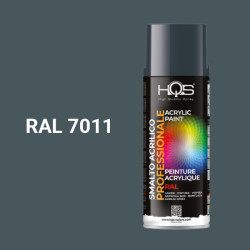 Barva ve spreji akrylov HQS RAL 7011 leskl 400ml