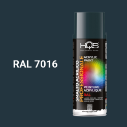 Barva ve spreji akrylov HQS RAL 7016 leskl 400ml