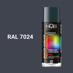 Barva ve spreji akrylov HQS RAL 7024 leskl 400ml