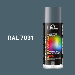 Barva ve spreji akrylov HQS RAL 7031 leskl 400ml