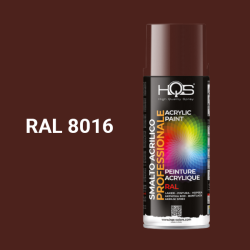 Barva ve spreji akrylov HQS RAL 8016 leskl 400ml