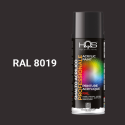 Barva ve spreji akrylov HQS RAL 8019 leskl 400ml