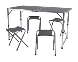 St�l + 4 �idle skl�dac� sada 120x60cm